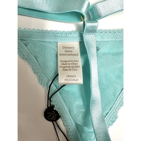 Women’s Small Thong Demery Jayne G-String Turquoise Lace New With Tags Lingerie - Picture 6 of 6